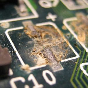 How to clean a circuit board of corrosion？